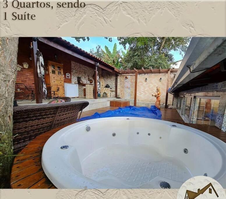 Casa charmosa com piscina aquecida, jacuzzi, ar Pirenópolis Exterior foto